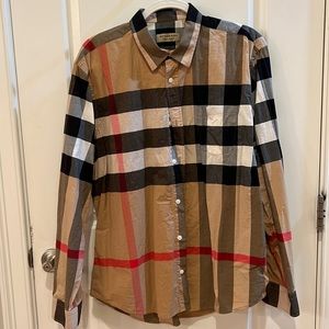 Men’s Burberry button down shirt